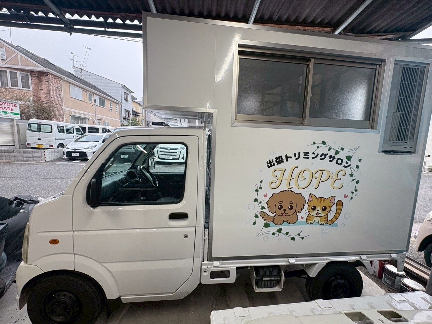 兵庫県三田市初のトリミングカー
